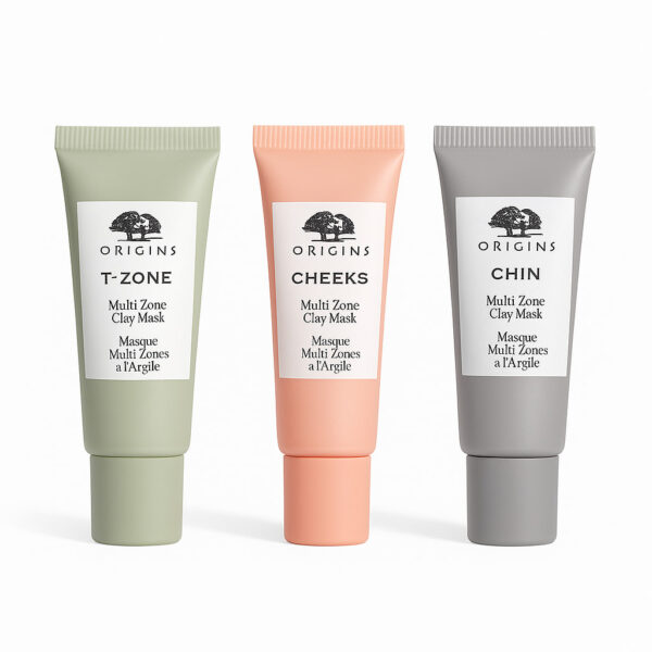 Multi-Zone Clay Mask Trio (T-Zone, Cheeks, Chin)